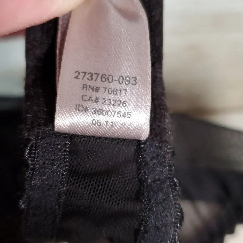 Y2K VINTAGE Victoria's Secret Sheer  Black Beige Slip Dress Keyhole Back 34B‎